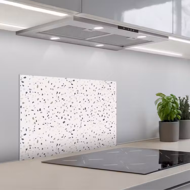 Paraschizzi cucina - Terrazzo - Motivo - Crema — 1