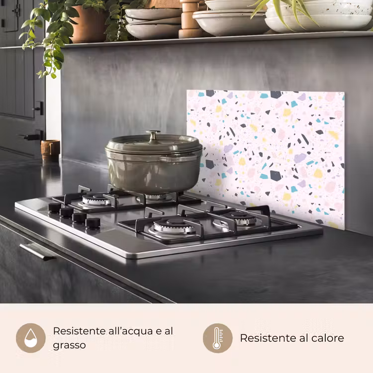 Paraschizzi cucina - Terrazzo - Motivo - Morbido - Candy — 2