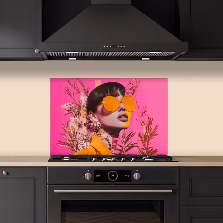 Paraschizzi cucina - Occhiali da sole - Arancione - Donna - Piante — 5