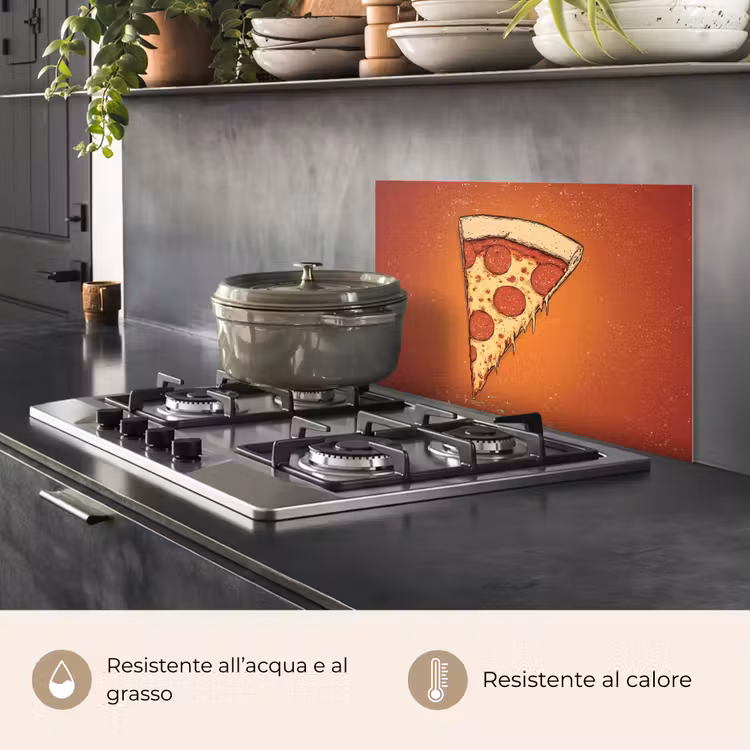 Paraschizzi cucina - Pizza - Formaggio - Rossa - Salame piccante — 2