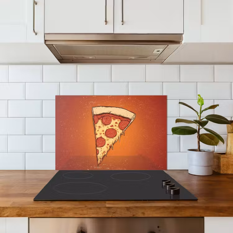 Paraschizzi cucina - Pizza - Formaggio - Rossa - Salame piccante — 3