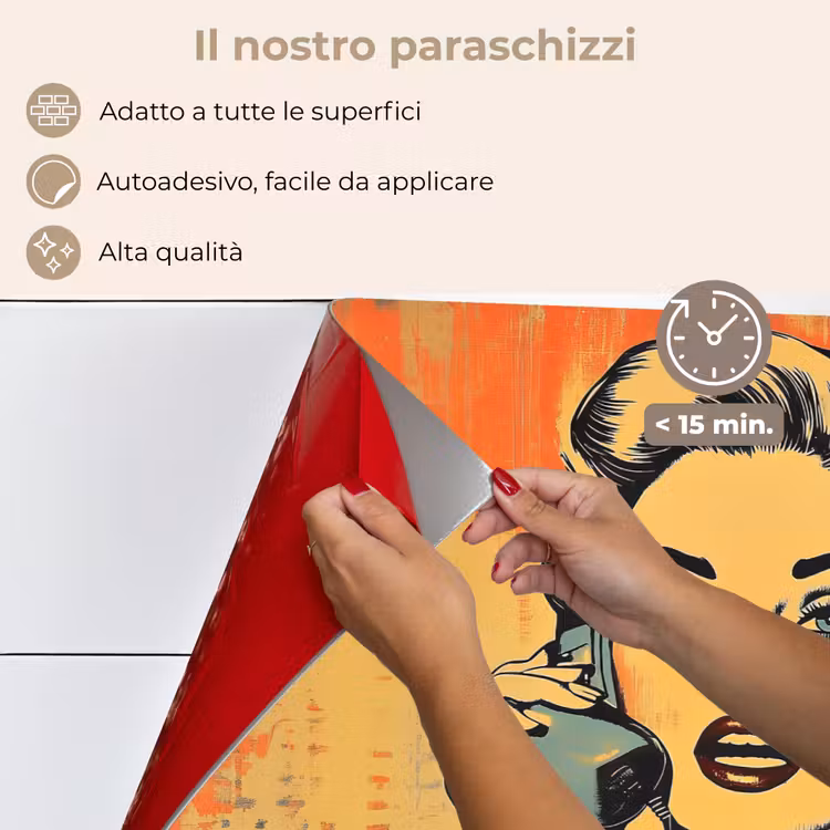 Paraschizzi cucina - Retro - Donna - Cuffie - Arancione — 4