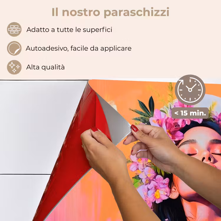 Paraschizzi cucina - Ritratto - Corona di fiori - Donna — 4
