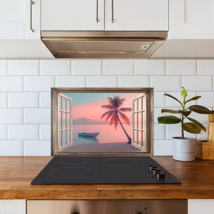 Paraschizzi cucina - Sfondo - Spiaggia - Palma - Tropicale — 3