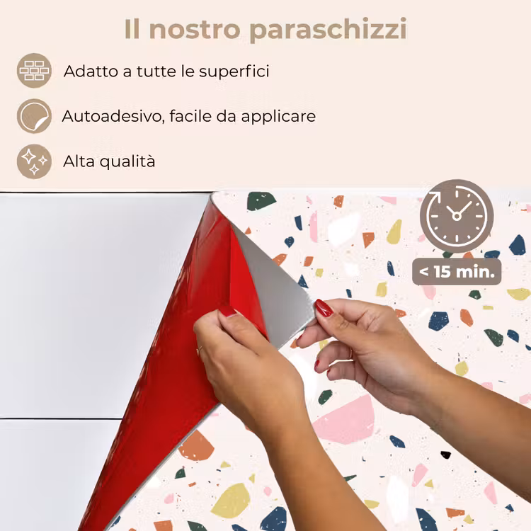 Paraschizzi cucina - Terrazzo - Motivo - Colorato — 4