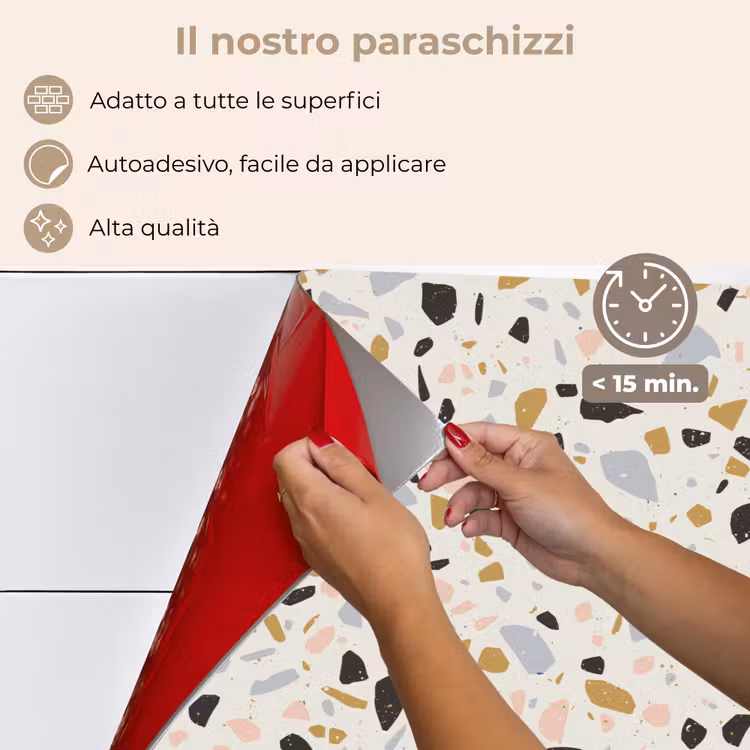 Paraschizzi cucina - Terrazzo - Motivo - Neutro - Morbido - Multi — 4