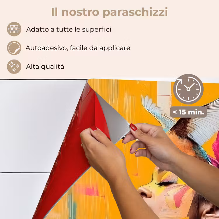 Paraschizzi cucina - Uccello - Donna - Astratto - Fiore — 4