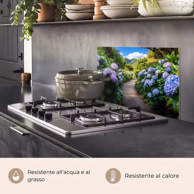 Paraschizzi cucina - Hortsensia - Rospo - Fiori — 2