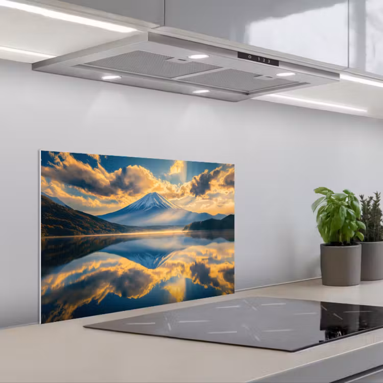 Paraschizzi cucina - Montagna - Fiume - Tramonto — 1