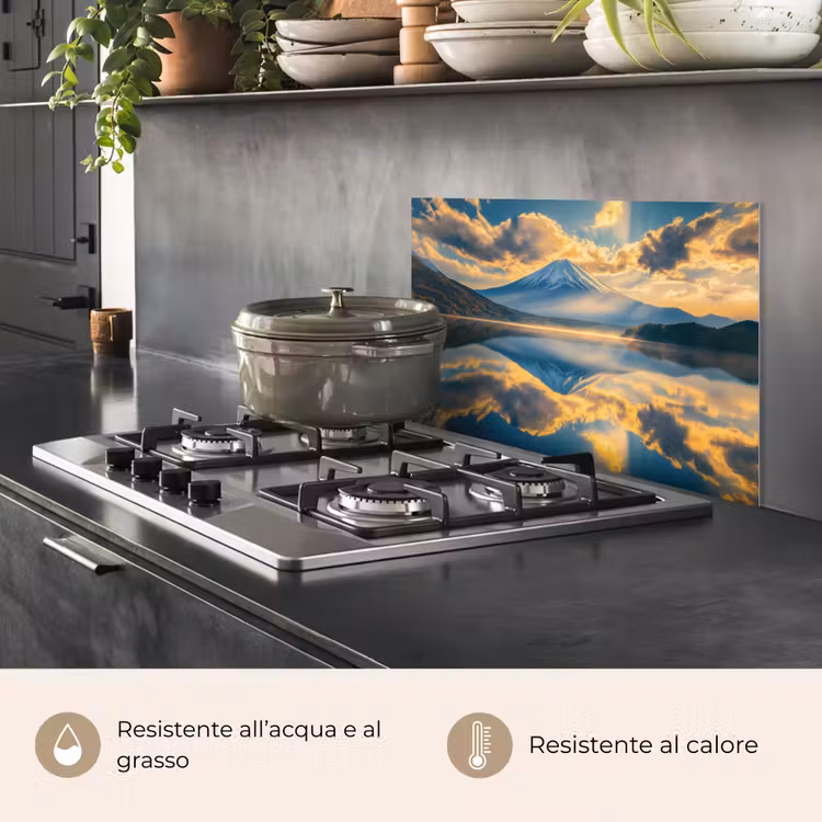 Paraschizzi cucina - Montagna - Fiume - Tramonto — 2