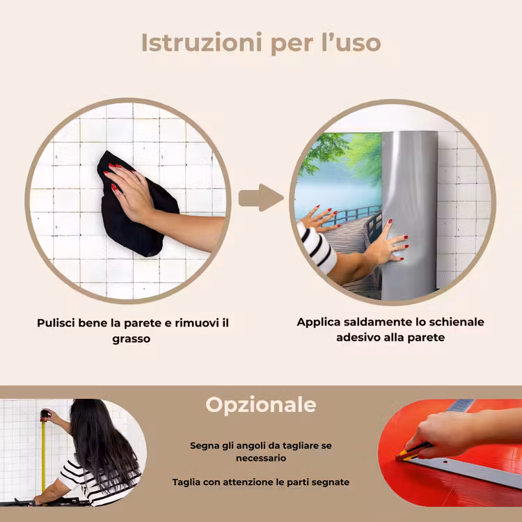 Paraschizzi cucina - Ponte - Acqua - Fiume - Foresta — 6