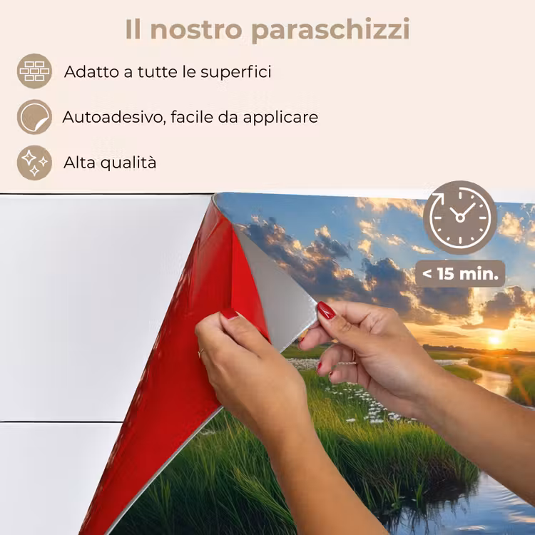 Paraschizzi cucina - Ruscello - Paesaggio - Margherita — 4