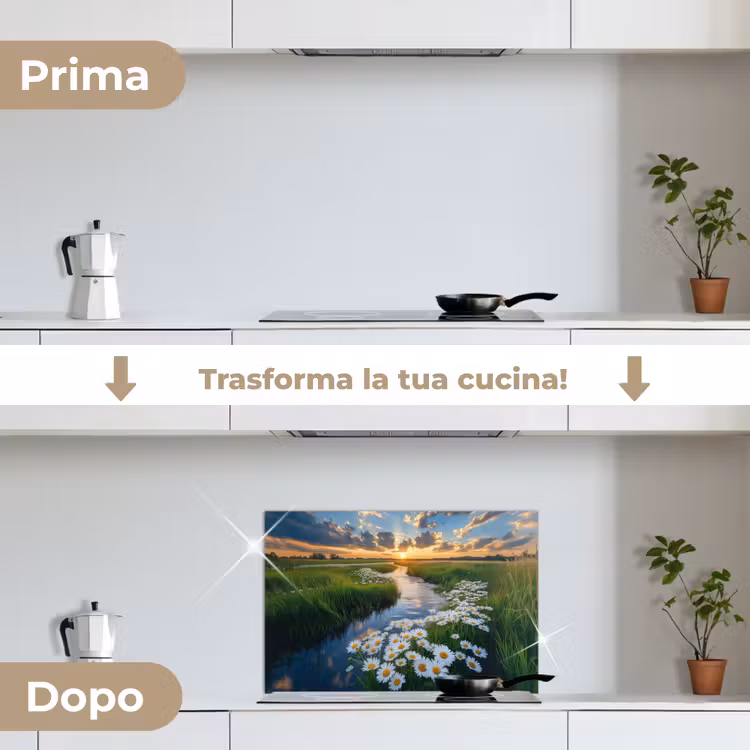 Paraschizzi cucina - Ruscello - Paesaggio - Margherita — 7