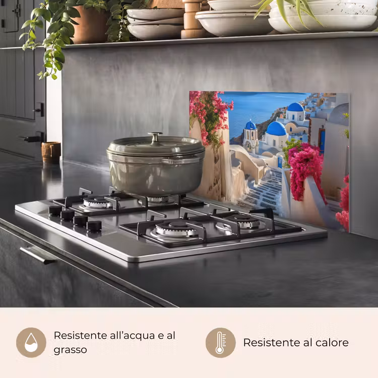 Paraschizzi cucina - Santorini - Fiori - Grecia — 2