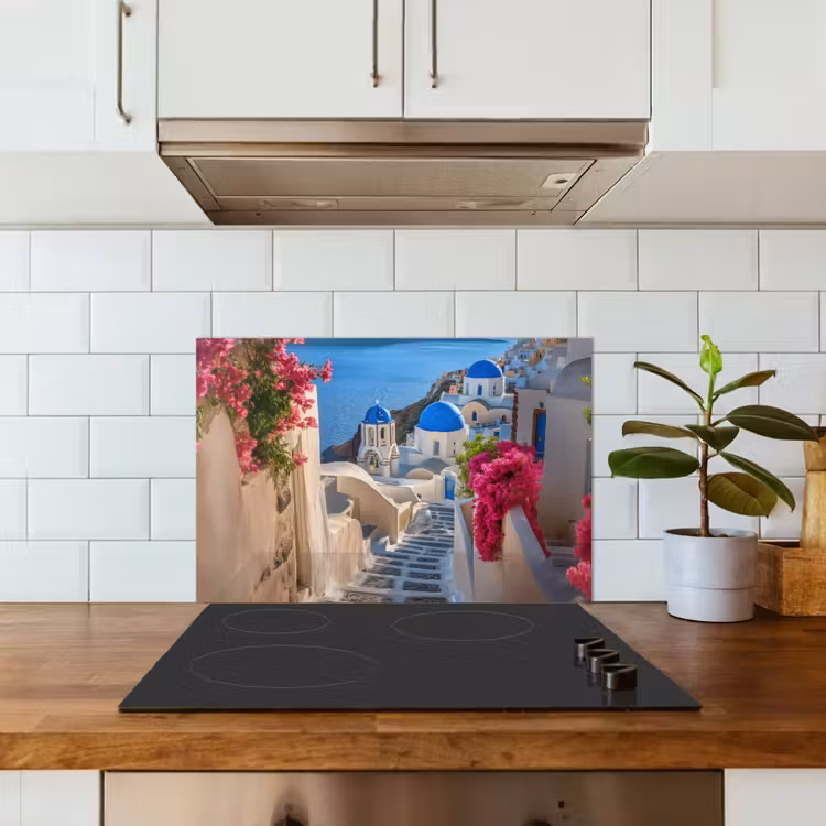 Paraschizzi cucina - Santorini - Fiori - Grecia — 3