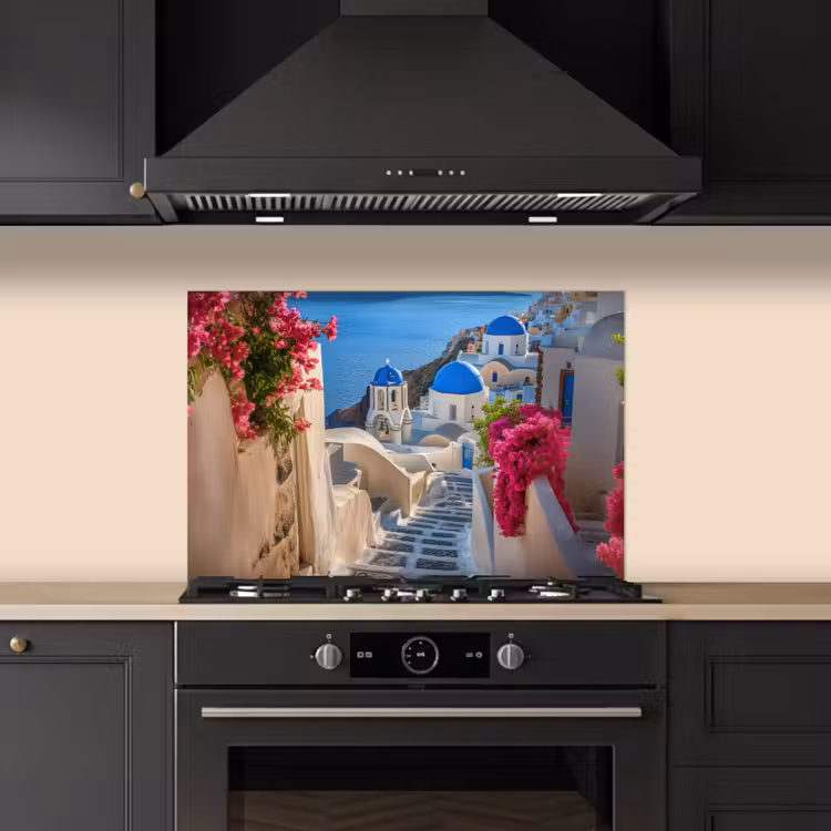 Paraschizzi cucina - Santorini - Fiori - Grecia — 5