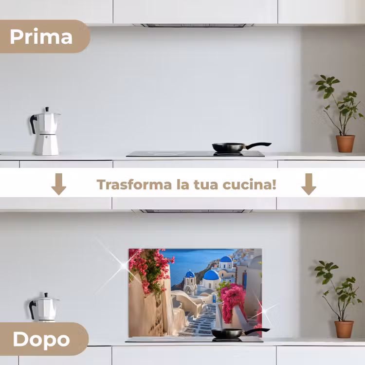Paraschizzi cucina - Santorini - Fiori - Grecia — 7