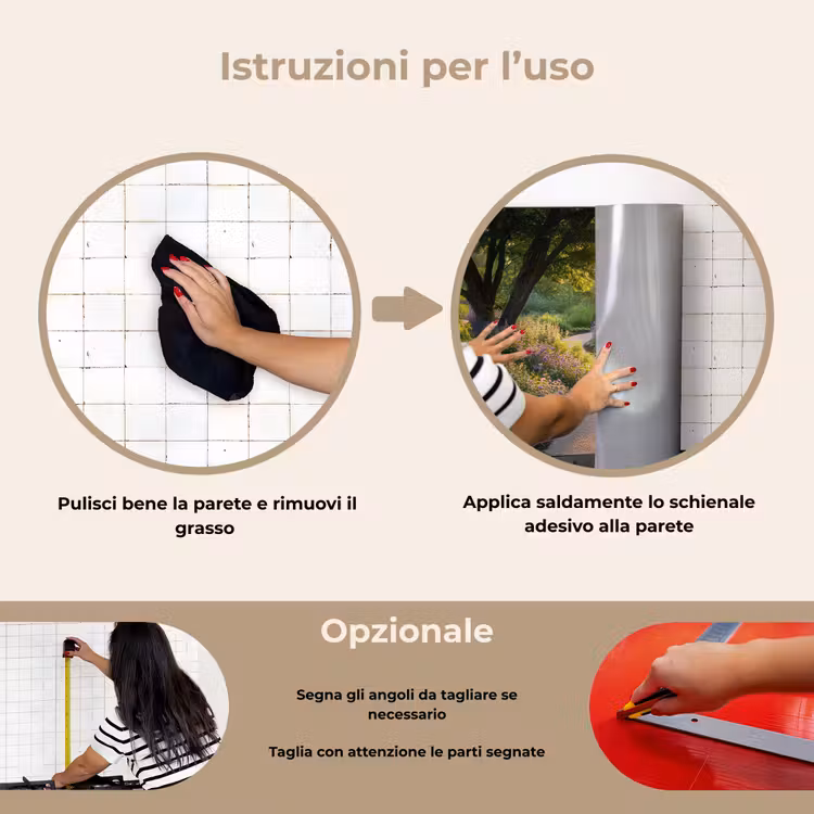 Paraschizzi cucina - Sentiero - Fiori - Parco — 6