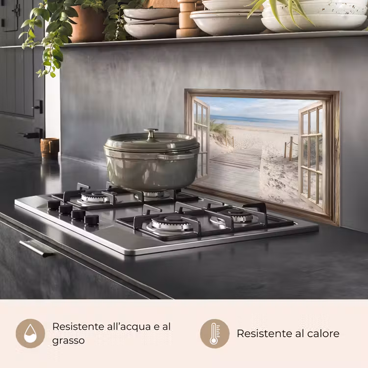 Paraschizzi cucina - Sguardo - Spiaggia - Dune - Sentiero - Paesaggio — 2