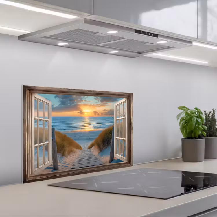 Paraschizzi cucina - Sguardo - Spiaggia - Sentiero - Tramonto — 1