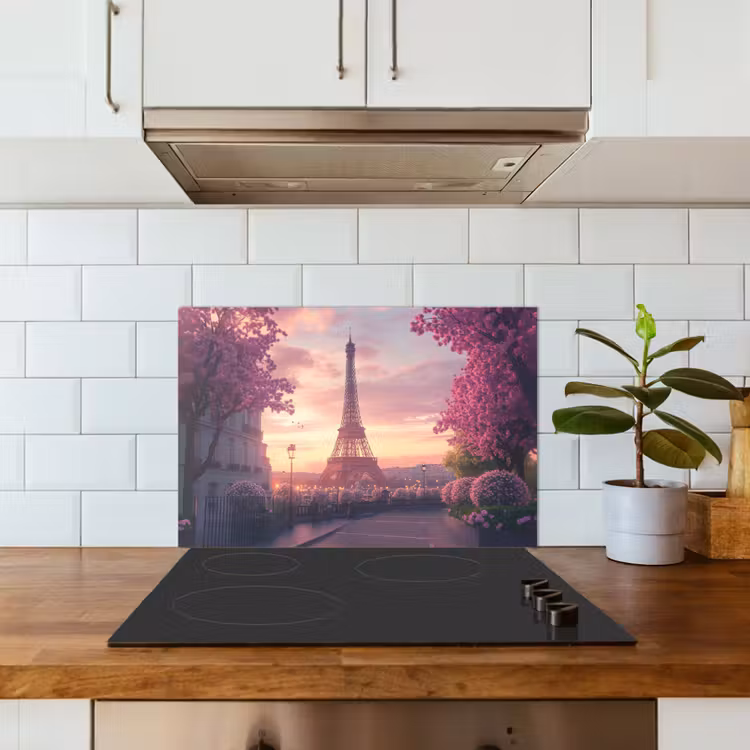Paraschizzi cucina - Torre Eiffel - Parigi - Rosa — 3