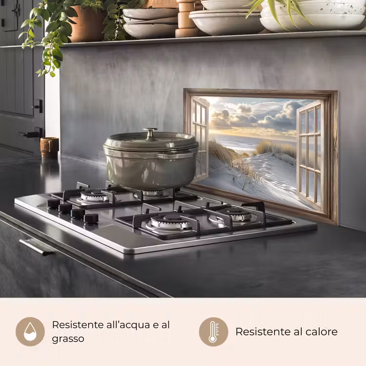 Paraschizzi cucina - vista - Spiaggia - Dune - Mare - Natura — 2