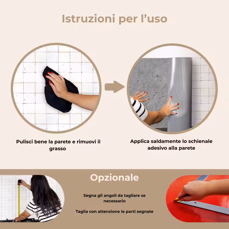 Paraschizzi cucina - Modelli - Calcestruzzo - Vecchio — 6