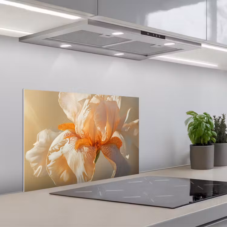 Paraschizzi cucina - Primo piano - Arancione - Iris — 1