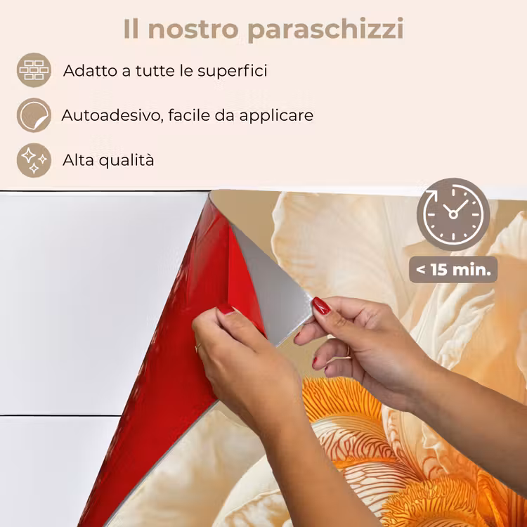 Paraschizzi cucina - Primo piano - Arancione - Iris — 4
