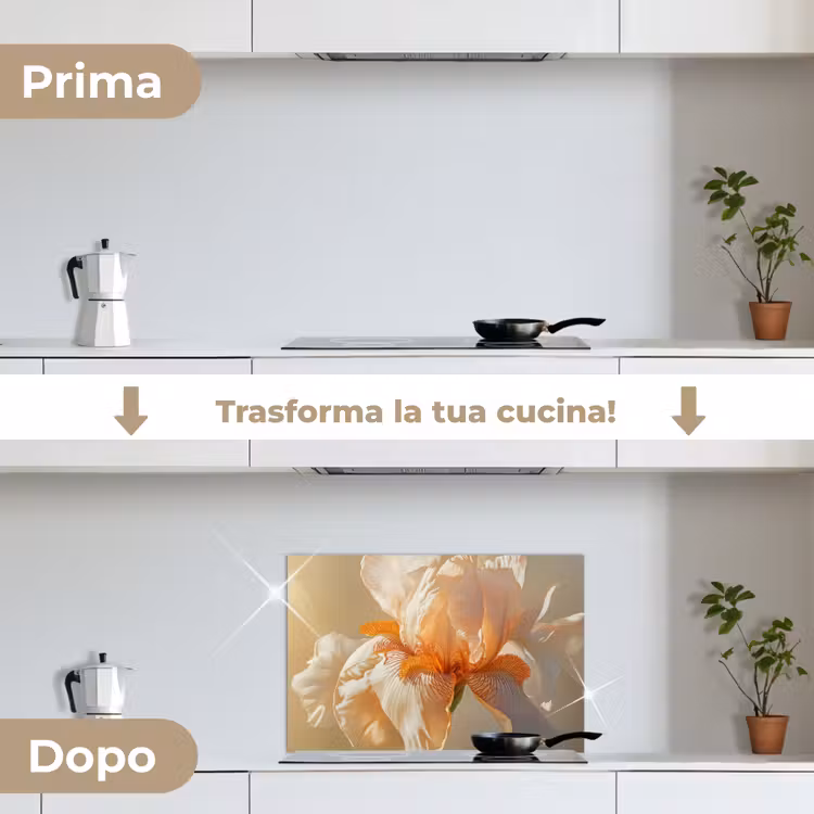 Paraschizzi cucina - Primo piano - Arancione - Iris — 7