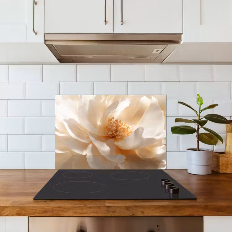 Paraschizzi cucina - Primo piano - Peonia - Bianco — 3
