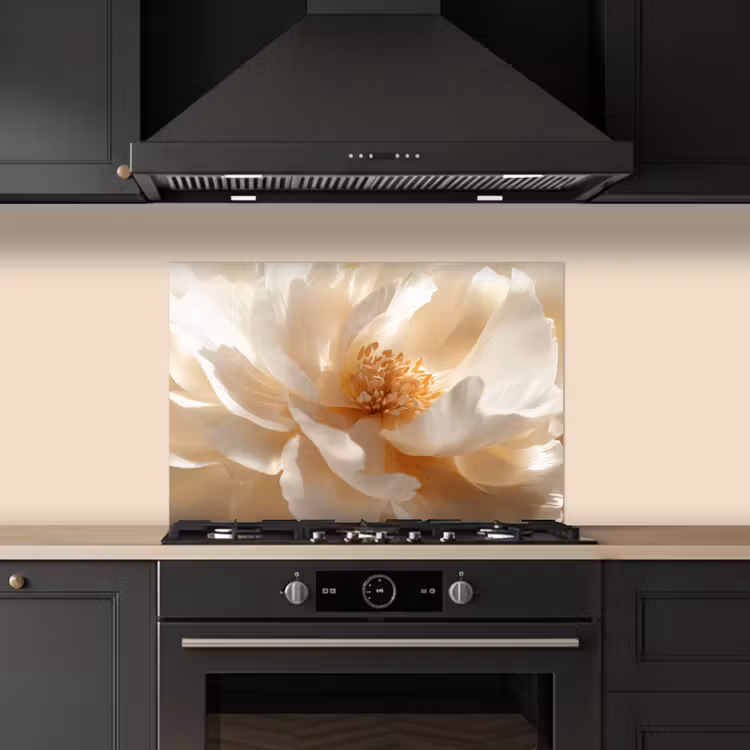 Paraschizzi cucina - Primo piano - Peonia - Bianco — 5