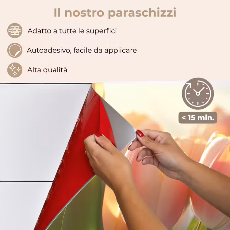 Paraschizzi cucina - Tulipani - Rosa - Raggi di sole — 4