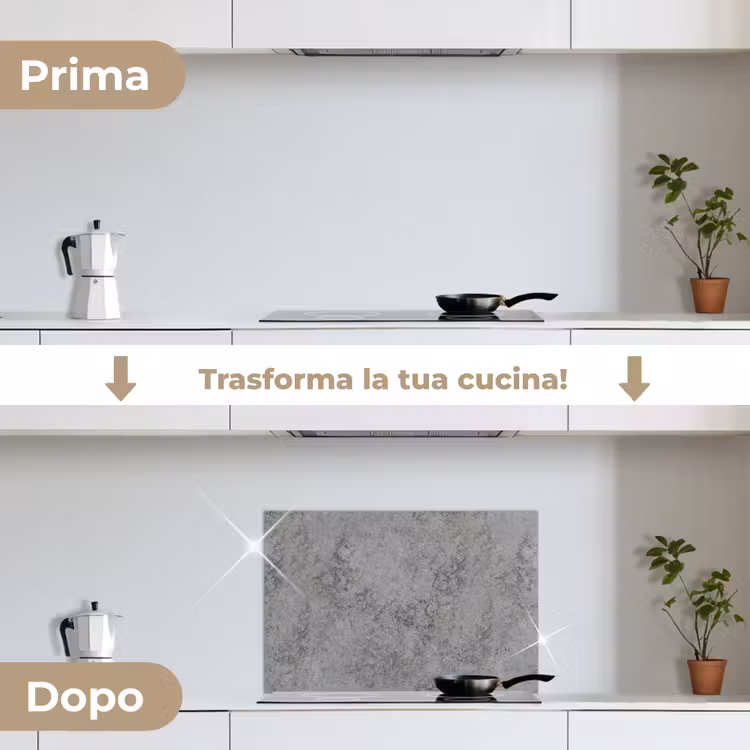 Paraschizzi cucina - Industriale - Calcestruzzo - Modelli — 7