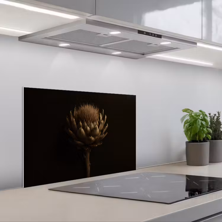 Paraschizzi cucina - Marrone scuro - Fiore - Struttura - Carciofo — 1