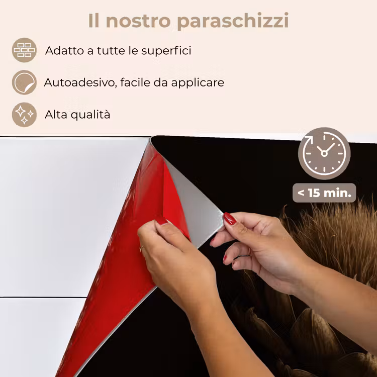 Paraschizzi cucina - Marrone scuro - Fiore - Struttura - Carciofo — 4