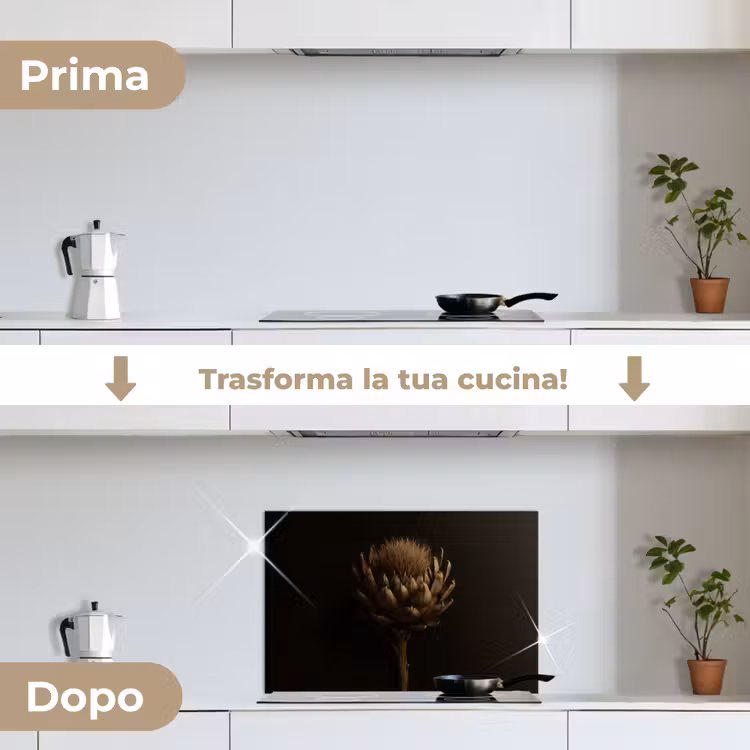 Paraschizzi cucina - Marrone scuro - Fiore - Struttura - Carciofo — 7
