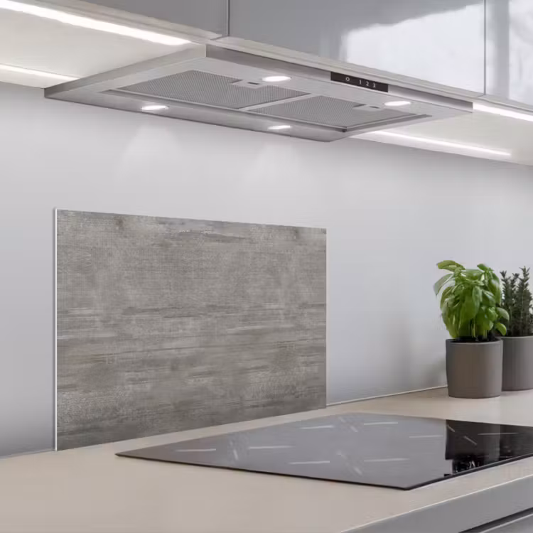 Paraschizzi cucina - Motivo - Calcestruzzo - Grigio — 1