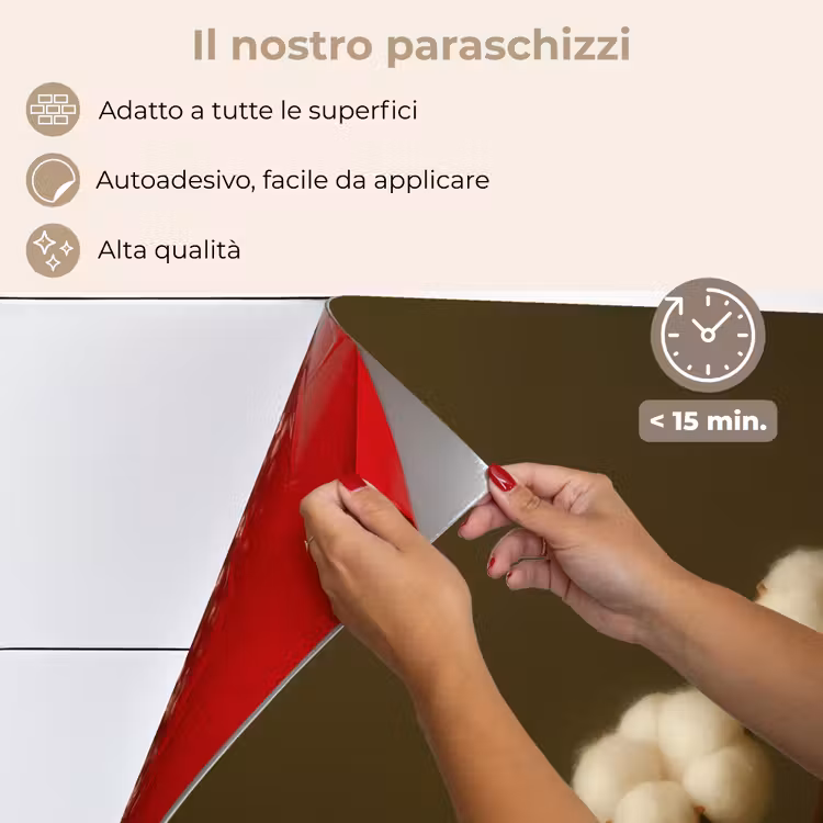 Paraschizzi cucina - Rami - Cotone - Bianco - Sfere — 4