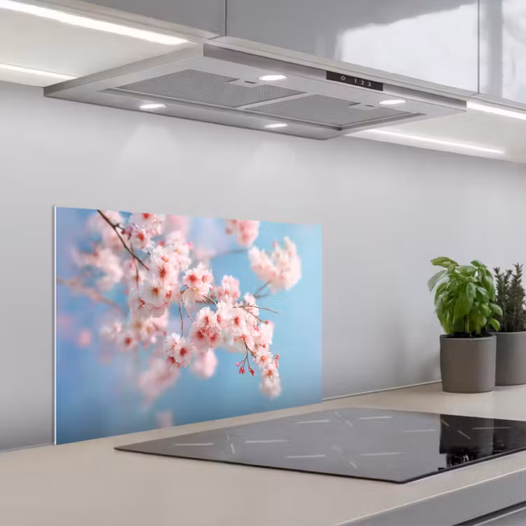 Paraschizzi cucina - Rami - Fiori - Rosa — 1