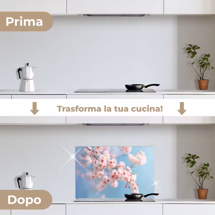 Paraschizzi cucina - Rami - Fiori - Rosa — 7