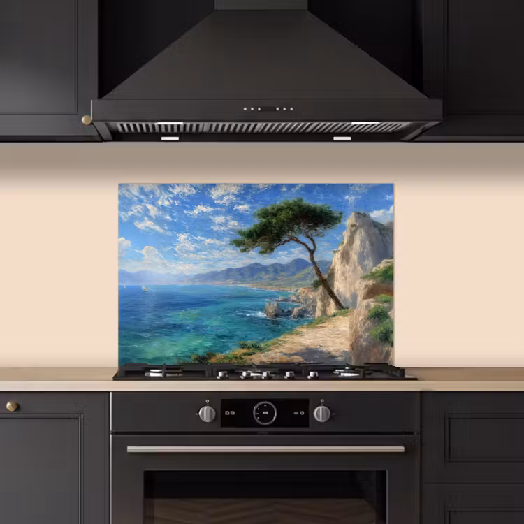Paraschizzi cucina - Rocce - Costa - Albero - Montagne — 5