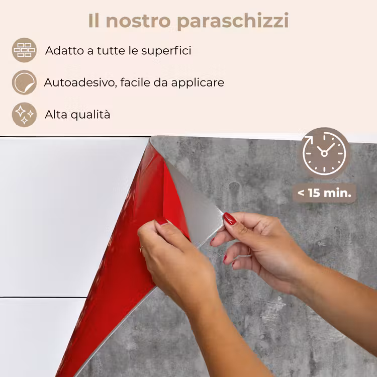 Paraschizzi cucina - Ruggine - Calcestruzzo - Motivo — 4