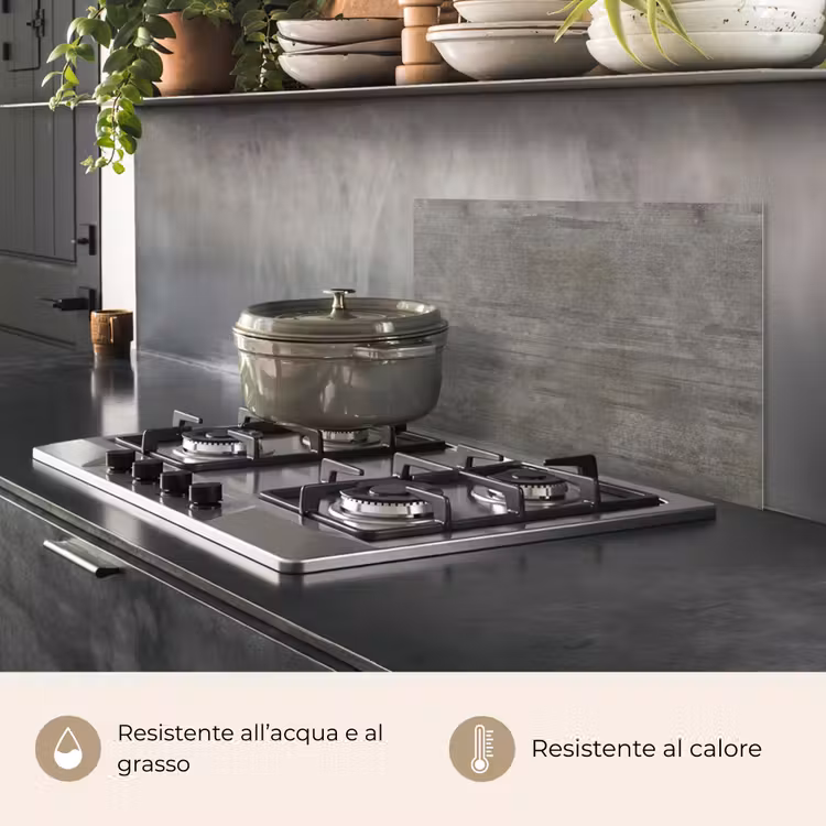 Paraschizzi cucina - Struttura - Calcestruzzo - Pietra - Modelli — 2