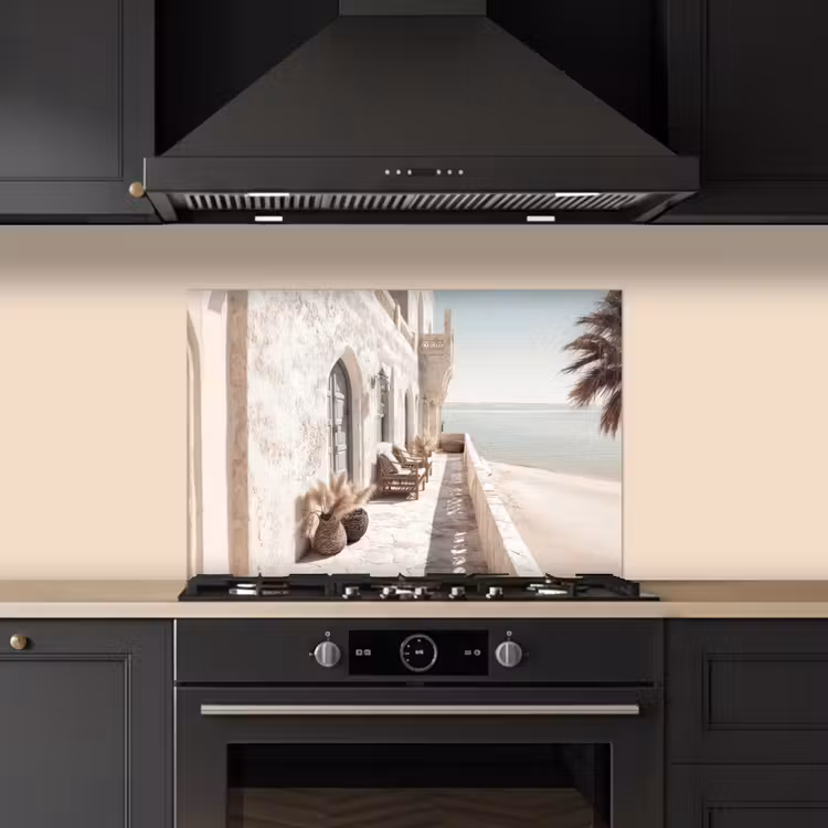 Paraschizzi cucina - Terrazza - Sedie - Spiaggia - Beige — 5