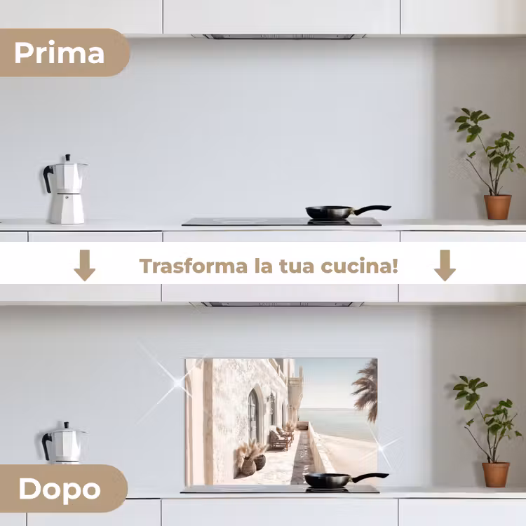 Paraschizzi cucina - Terrazza - Sedie - Spiaggia - Beige — 7