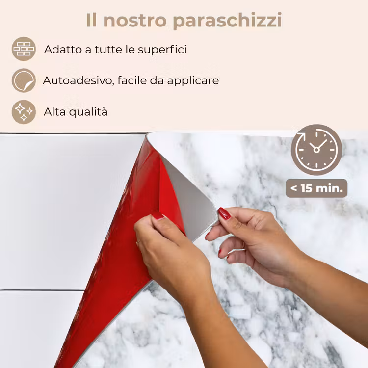 Paraschizzi cucina - Mosaico - Marmo - Bianco - Irregolare — 4
