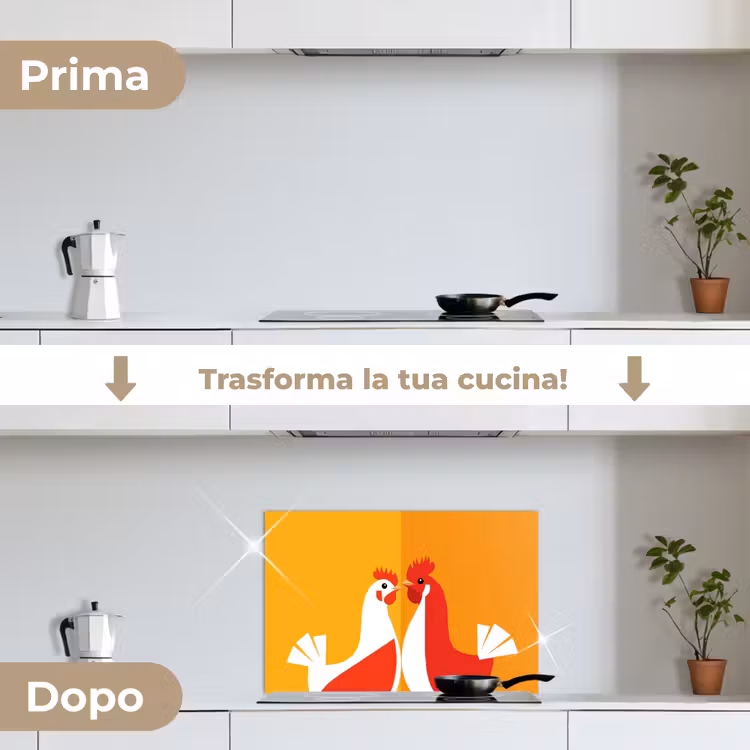 Paraschizzi cucina - Polli - Arancione - Pianura — 7