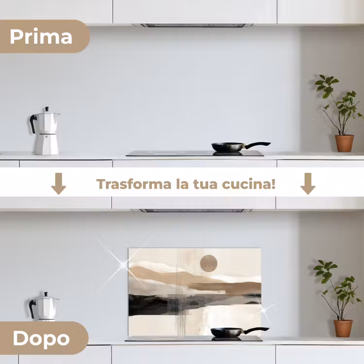 Paraschizzi cucina - Minimalista - Paesaggio - Dimensione — 7