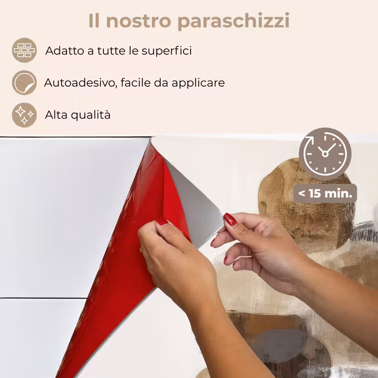 Paraschizzi cucina - Ovale - Aree di colore - Tratti di pennello — 4